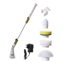 Light Weight Rechargeable Cordless Power Spin Brush with 4 Replacement Heads Electric Cleaning Scrubber Brush